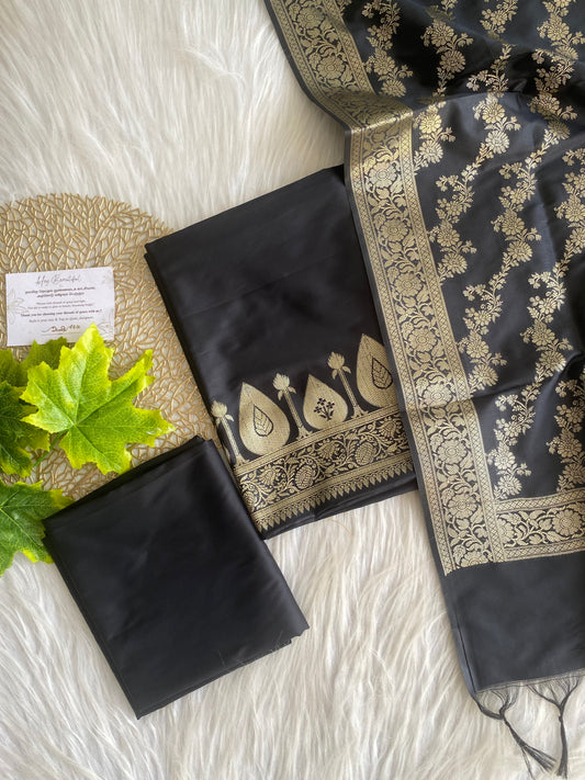 ASS09- Banarasi salwar - Black