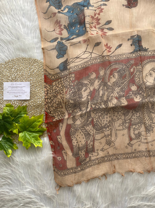 AD122- Kota kalamkari dupatta