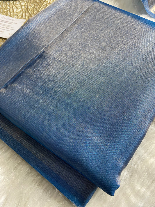 AT106 - Blue tissue salwar with dupatta