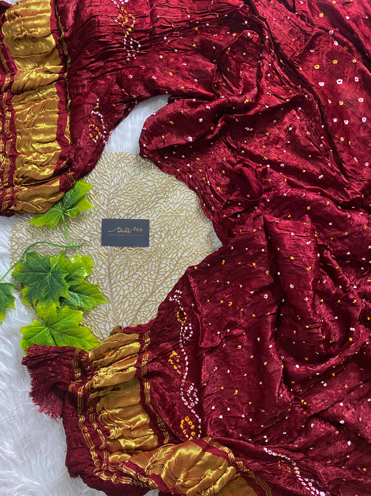 AD101 - Red Bandhej dupatta