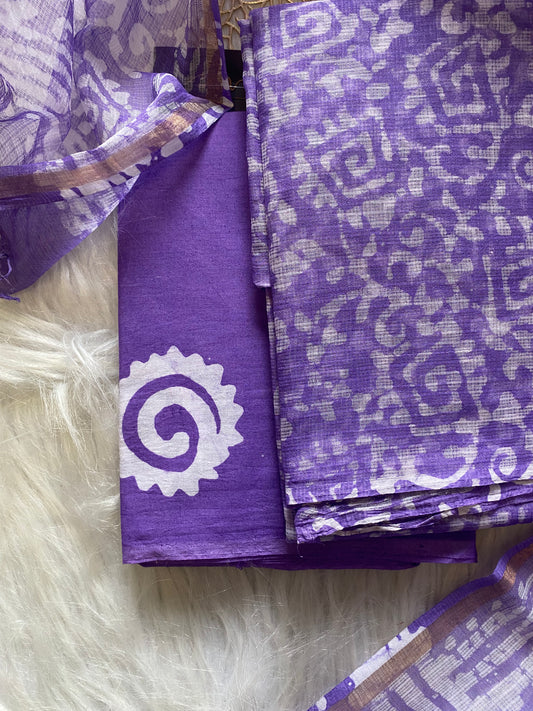 AKD107 - Kota doria - Purple abstract