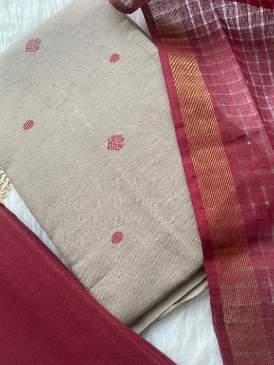 AC149- Brown south Cotton salwar