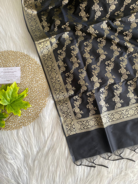 ASS09- Banarasi salwar - Black