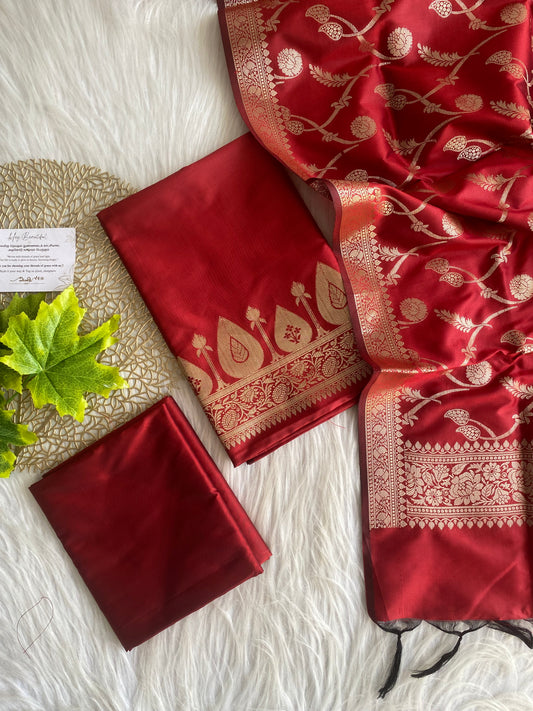 ASS10- Banarasi salwar - Red