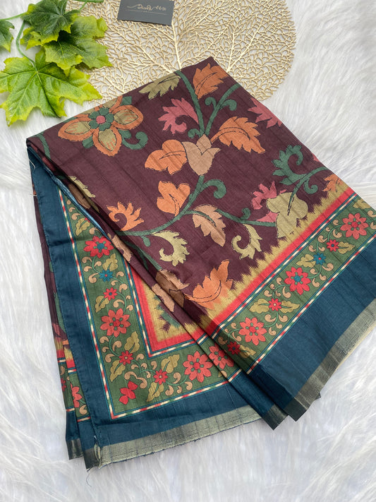 AD123- Semi tussar dupatta