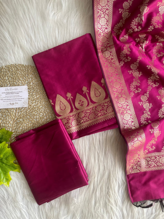 ASS11- Banarasi salwar - Rani pink