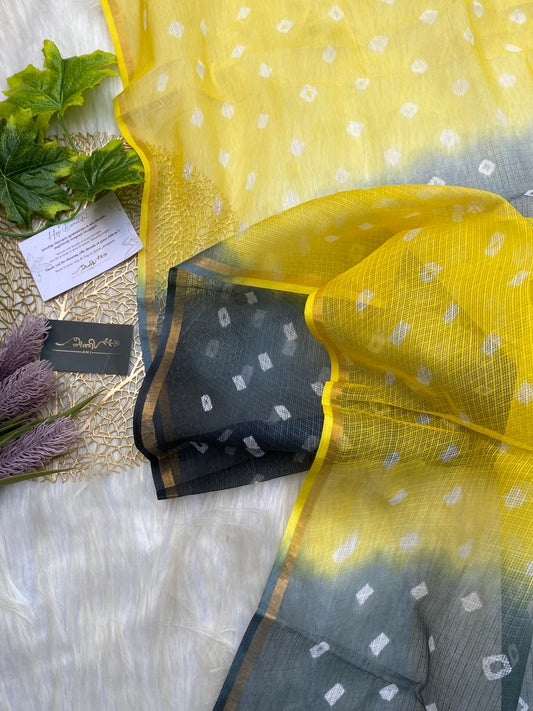 AKD133 - Embroidery Kota doria - Gray