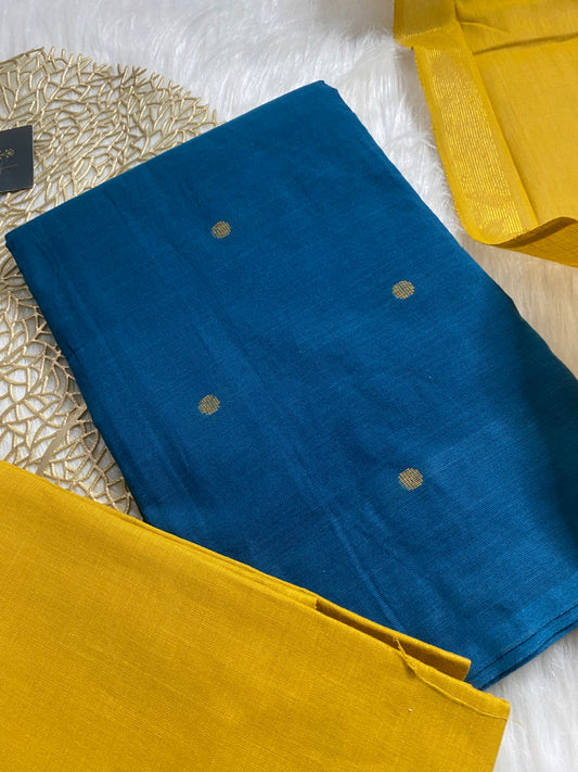 AC117- Teal blue Cotton salwar