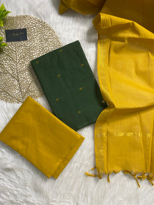 AC116- Dark green Cotton salwar