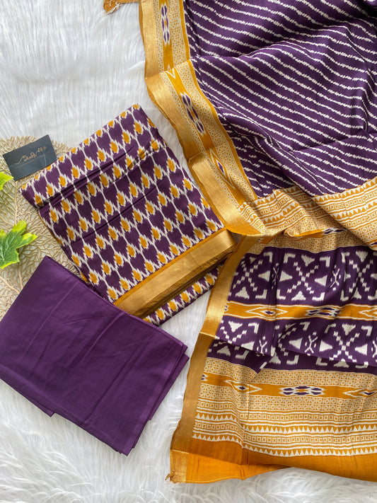ASM104 -Semi Maheshwari Purple