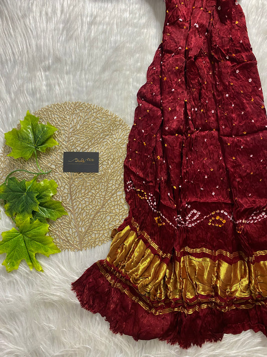 AD101 - Red Bandhej dupatta