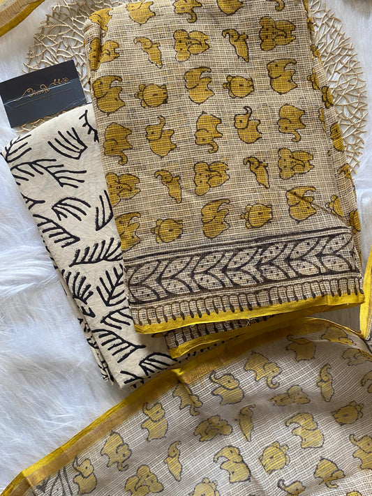 AKD106 - Kota doria - Yellow elephant